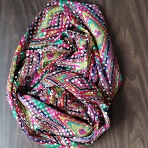 Handmade bedazzled multicolor scarf